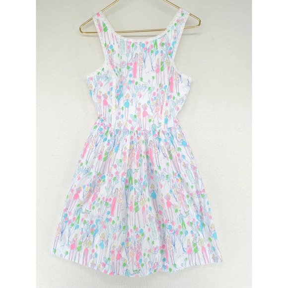 RARE Lilly Pulitzer Sandrine Balloon Pop Print Dress Size 2 - Picture 2 of 8